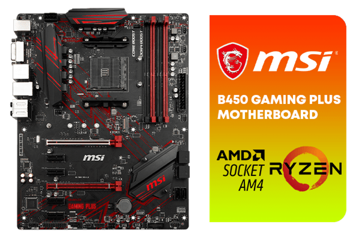 MSI B450 Gaming Plus Ryzen Motherboard - Best Deal - South Africa