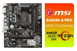 MSI B450M A PRO MAX Ryzen Motherboard