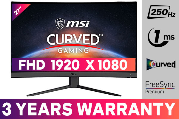 Buy MSI G27C4X Gaming Monitor - 27-Inch Curved 165Hz Display | Evetech