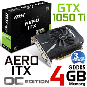 MSI GTX 1050 Ti Aero 4GB OC - Free Shipping - South Africa | Evetech