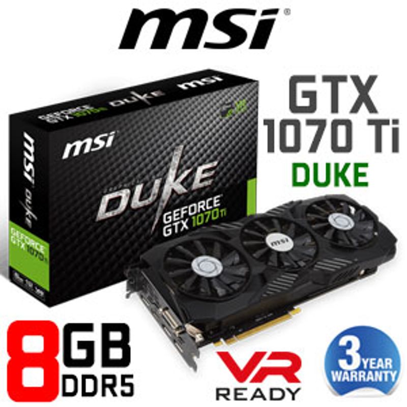 Msi Gaming Msi Gtx 1070 Duke Msi Geforce Gtx 1070 Duke MSI GTX