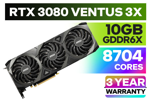 MSI GeForce RTX 3080 VENTUS 3X PLUS OC 10GB - Best Deal - South