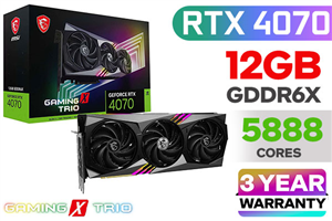 MSI GeForce RTX 4070 Gaming X Trio 12GB