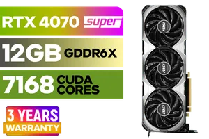 MSI GeForce RTX 4070 SUPER 12GB VENTUS 3X OC GPU