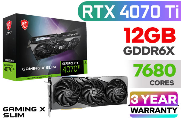 MSI GeForce RTX 4070 Ti Gaming X Slim 12GB - Unleash Your Gaming