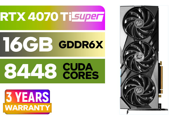 Buy MSI GeForce RTX 4070 Ti Super 16GB Gaming X Slim | High