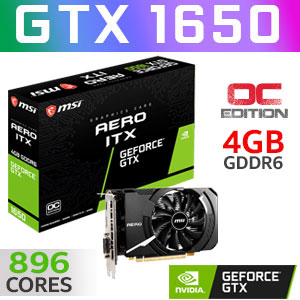 Msi gtx 1650 aero shops itx oc 4gb