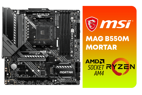MSI MAG B550M MORTAR AMD Ryzen Motherboard - Best Deal - South