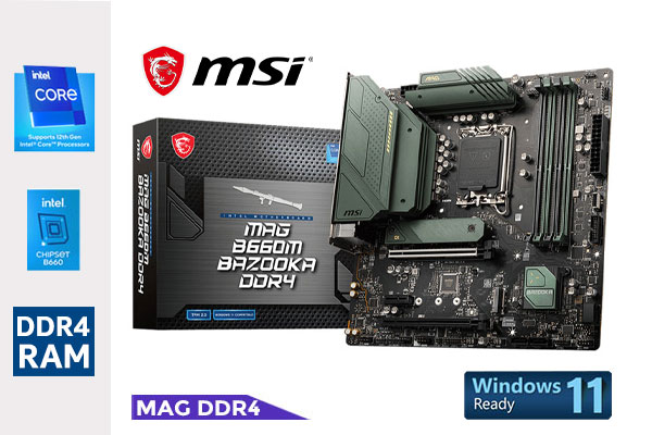 MSI MAG B660M BAZOOKA DDR4 Intel Motherboard - Best Deal - South