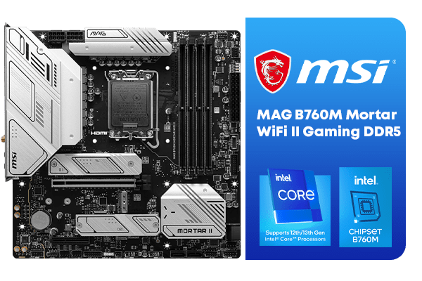 MSI MAG B760M Mortar WiFi II - High-Performance mATX Motherboard