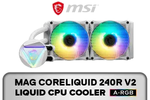 MSI MAG CoreLiquid 240R V2 CPU Liquid Cooler White