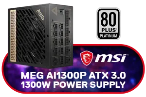 MSI MEG Ai1300P 1300W Full Modular Power Supply