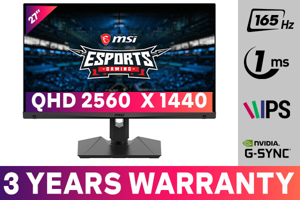 MSI Optix MAG274QRF 165Hz Gaming Monitor - Best Deal - South