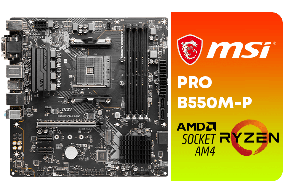 MSI PRO B550M-P GEN3 AMD Motherboard - High Performance