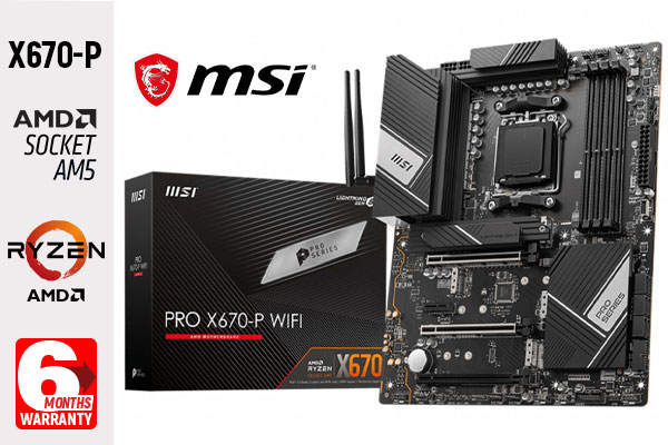 MSI PRO X670-P WIFI AMD AM5 Motherboard | Evetech