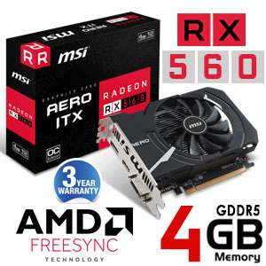 MSI Radeon RX 560 4GB OC - Best Deal In South Africa | Evetech