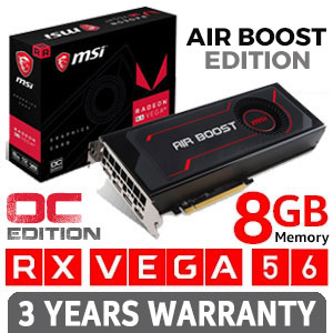 MSI Radeon RX VEGA 56 AIR BOOST 8GB OC - Best Deal - South Africa