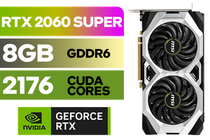MSI GeForce RTX 2060 SUPER VENTUS GP 8GB – 1650MHz Boost | Evetech