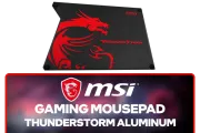 MSI Thunderstorm Aluminum Gaming Mousepad | Premium Gaming Accessories - image 1