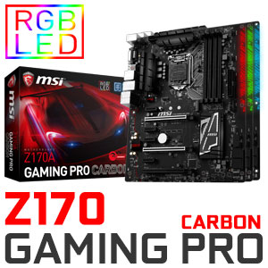 MSI Z170A GAMING PRO CARBON Intel Motherboard | Evetech