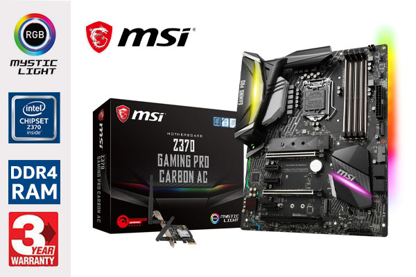 MSI Z370 Gaming Pro Carbon AC - Free Shipping - South Africa | Evetech