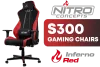 Nitro Concepts S300 Gaming Chair - Inferno Red | Ultimate Comfort & Style - image 1