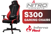 Nitro Concepts S300 Gaming Chair - Inferno Red | Ultimate Comfort & Style - image 1