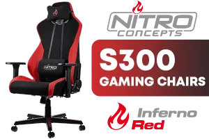 Nitro Concepts S300 Gaming Chair - Inferno Red | Ultimate Comfort & Style - image 1