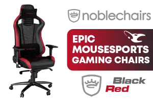 Noblechairs EPIC Mousesports Edition Gaming Chair Black Red