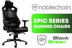 noblechairs EPIC Series Gaming Chair Black Green