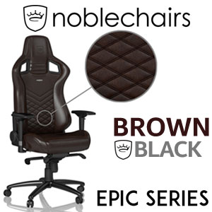 noblechairs EPIC Series Real Leather Gaming Chair Brown Black