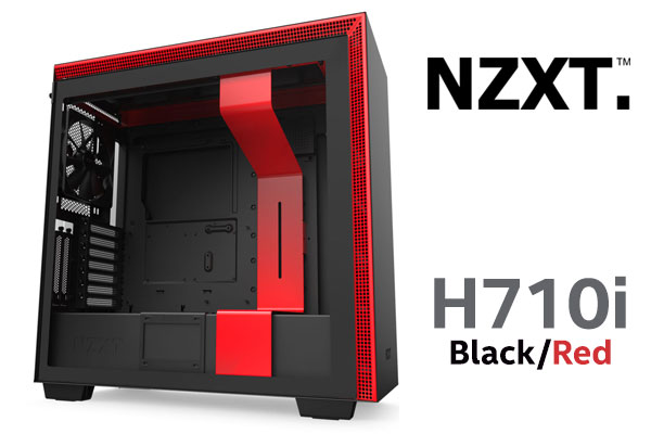 NZXT 710i レッド NZXT Case H710i TG Mid-Tower USB Matte Black Red - Walmart.com