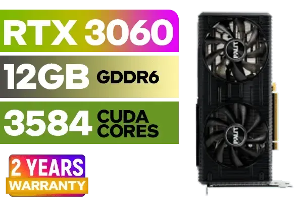 Palit GeForce RTX 3060 DUAL 12GB Graphics Card - Ultimate Gaming