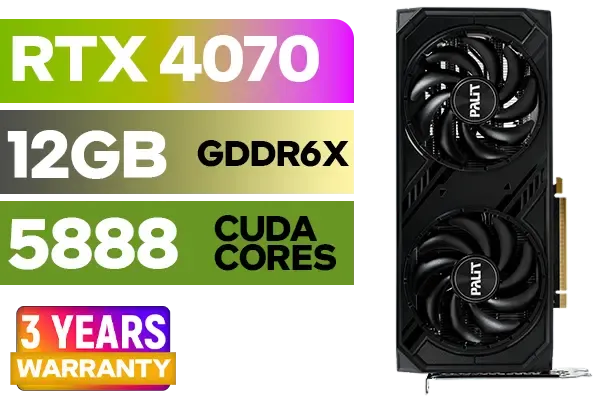 Buy Palit GeForce RTX 4070 Dual 12GB GDDR6X - High Performance