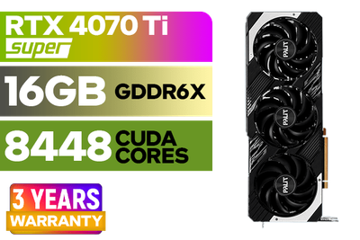 Palit GeForce RTX 4070 Ti SUPER GamingPro 16GB - Ultimate Gaming