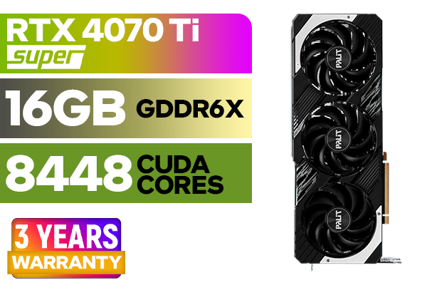 Palit GeForce RTX 4070 Ti SUPER GamingPro 16GB - Ultimate Gaming