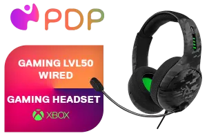 PDP Gaming LVL50 Wired Headset Black Camo