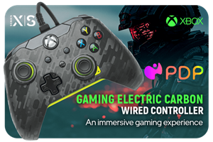 PDP Gaming Wired Xbox Controller - Electric Carbon