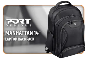 Port Designs MANHATTAN 14 inch Backpack Black