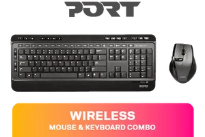 Port Wireless Keyboard and Mouse Combo