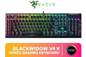 Razer BlackWidow V4 X Wired Gaming Keyboard Green Switches