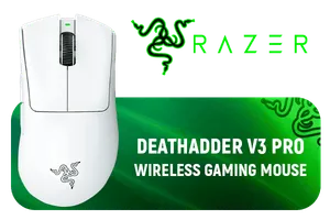 Razer DeathAdder V3 Pro Wireless Gaming Mouse White