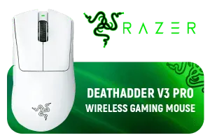 Razer DeathAdder V3 Pro Wireless Gaming Mouse - White