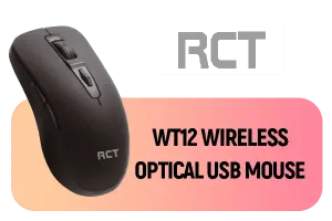 RCT WT12 Wireless Optical USB Mouse - Black