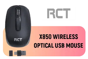 RCT X850 Wireless Optical USB Mouse Black