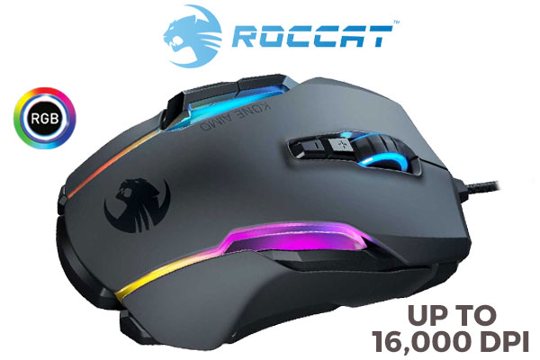 ROCCAT Kone AIMO RGB Gaming Mouse - Black - South Africa | Evetech