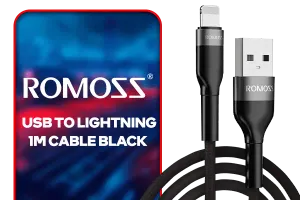 Romoss USB to Lightning 1m Cable Black