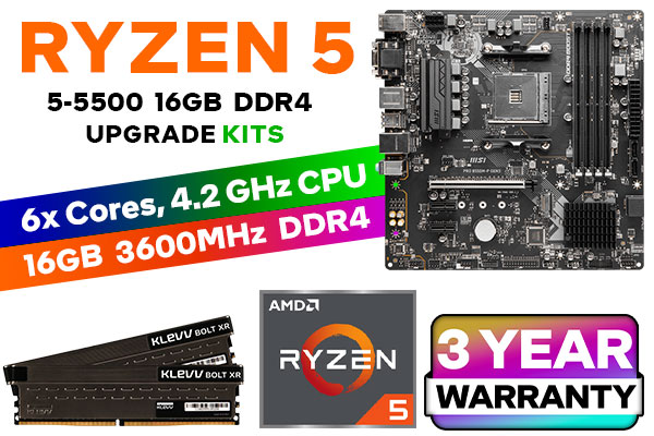 RYZEN 5500 PRO B550M-P 16GB 3600MHz Upgrade Kit