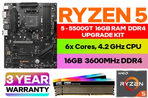 RYZEN 5 5500GT B550 Gaming GEN3 16GB RGB 3600MHz Upgrade Kit