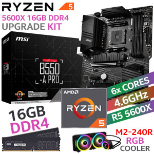 RYZEN 5 5600X MSI B550-A PRO 16GB 2666Mhz Upgrade Kit